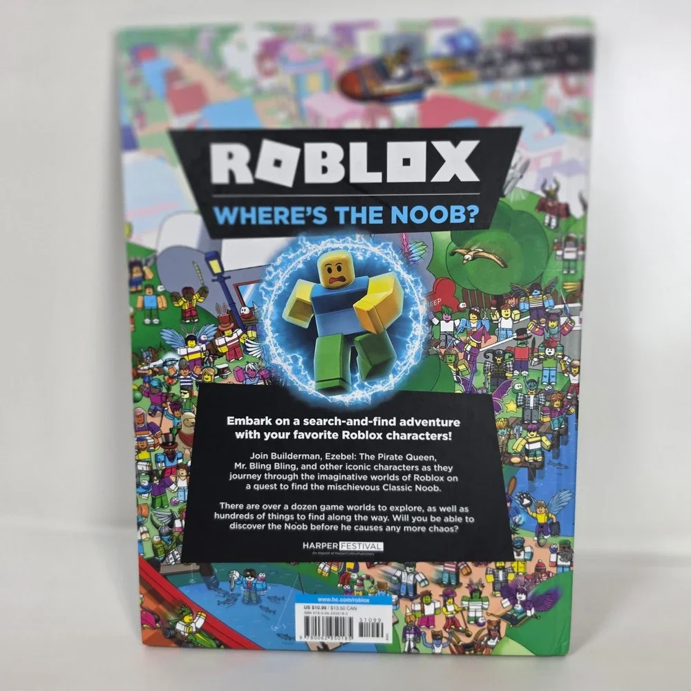 Roblox Wheres the Noob Search and Find Hardcover Childrens Activity 200 Items